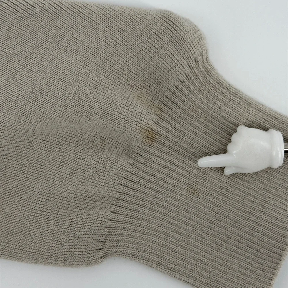 Bogner Men's L Crewneck Wool Blend Sweater Beige Knit Long Sleeve Italian‎ Yarn